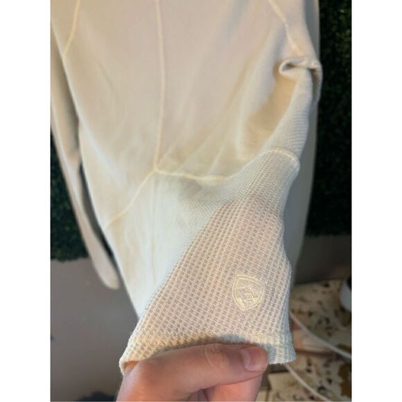 Kuhl White Turtleneck Long Sleeve Shirt Waffle Knit Thermal Solid Size Medium Iv - Picture 6 of 6